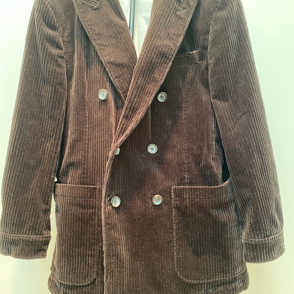 Oliver Spencer Chocolate Corduroy Blazer and Trousers